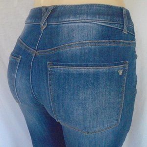 Wit & Wisdom Jeans Ab Solution Size 6 Crop Straight Leg Raw Hem Jeans